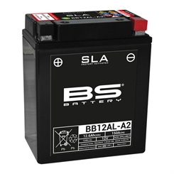 BS Battery MC Batteri AGM 12V 210A 12Ah - Høj Model